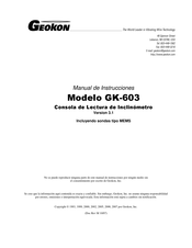 Geokon GK-603 Manual De Instrucciones