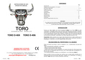 Toro D-406 Instrucciones De Uso