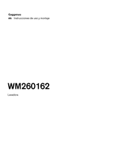 Gaggenau WM260162 Instrucciones De Uso