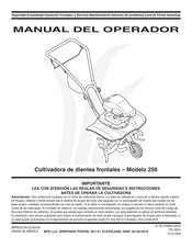 MTD 250 Manual Del Operador