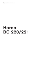 Gaggenau BO 220 Instrucciones De Uso
