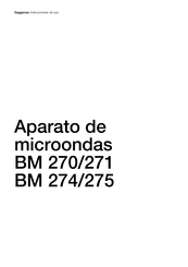 Gaggenau BM 275 Instrucciones De Uso