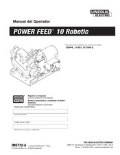 Linkoln Electric POWER FEED 10 Robotic Manual Del Operador