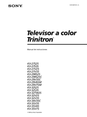 Sony Trinitron KV-32V35 Manual De Instrucciones