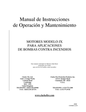Clarke JX6H-UF30 Manual De Instrucciones