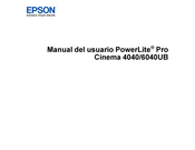 Epson PowerLite Pro Cinema 6040UB Manual Del Usuario