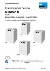 Meiko M-iClean UL Instrucciones De Uso