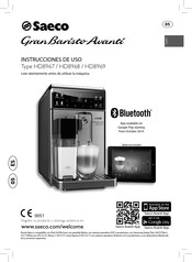Philips Saeco Gran Baristo Avanti HD8967 Instrucciones De Uso