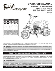 Baja motorsports BLITZ Manual Del Operador
