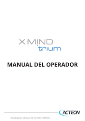 ACTEON X-MIND trium Manual Del Operador