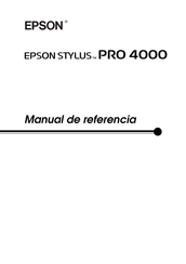 Epson STYLUS PRO 4000 Manual De Referencia