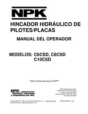 NPK C8CSD Manual Del Operador