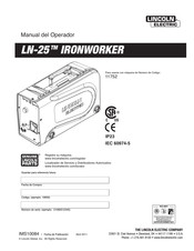 Lincoln Electric LN-25TM IRONWORKER Manual Del Operador