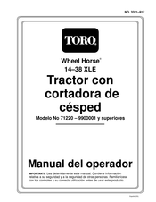 Toro Wheel Horse 14-38 XLE Manual Del Operador