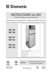 Dometic RMT 7650 Instrucciones De Uso
