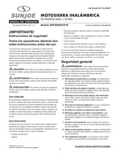 Sun joe 20ViONLTE-CS10 Manual Del Operador