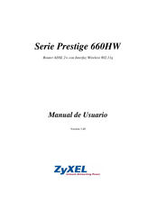Zyxel Prestige 660HW Serie Manual De Usuario