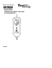 Extech Tach+IR RPM10 Manual Del Operador