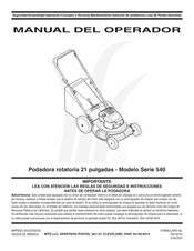 MTD 540 Serie Manual Del Operador