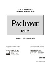 DGH Pachmate DGH 55 Manual Del Operador