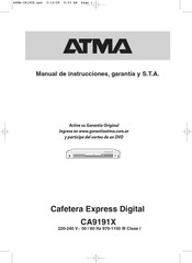 ATMA CA9191X MANUAL DE INSTRUCCIONES Descargar en PDF | ManualsLib