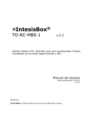 IntesisBox TO-RC-MBS-1 Manual De Usuario