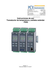 PCE Instruments P30U Serie Instrucciones De Uso