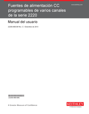 Keithley Serie 2220 Manual Del Usuario