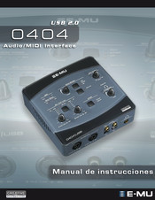 E-Mu 0404 Manual De Instrucciones
