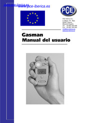 PCE Instruments Gasman Manual Del Usuario