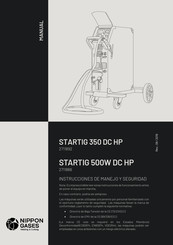 Nippon Gases STARTIG 350 DC HP Instrucciones De Manejo Y Seguridad