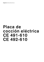Gaggenau CE 492 Instrucciones De Uso