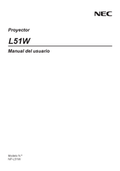 NEC L51W Manual Del Usuario