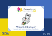 Epson PictureMate Pal PM 200 Manual Del Usuario