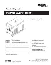 Lincoln Electric POWER WAVE 655R Manual Del Operador