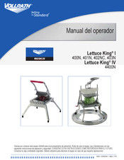 Vollrath Lettuce King I 403N Manual Del Operador