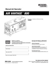 Lincoln Electric AIR VANTAGE 800 Manual Del Operador