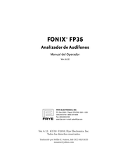 Frye FONIX FP35 Manual Del Operador