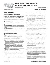 sunjoe iON8PS Manual Del Operador