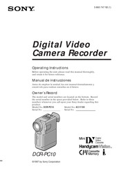 Sony DCR-PC10 Manual De Instrucciones