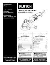 Klutch NT1G Manual Del Operador