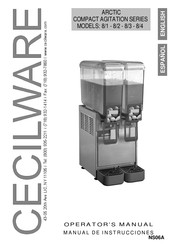 Cecilware ARCTIC COMPACT AGITATION SERIE Manual De Instrucciones