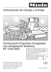 Miele KF 7544 SND Instrucciones De Manejo