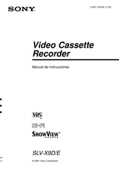 Sony ShowView Deluxe SLV-X9D Manual De Instrucciones