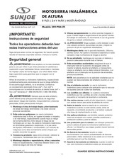 Sun joe 24V-PS8-LTE Manual Del Operador