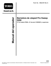 Toro Pro Sweep 5200 Manual Del Operador