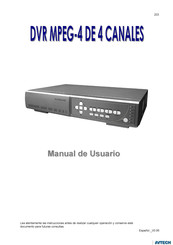 Avtech 4CH MPEG-4 DVR Manual De Usuario
