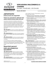 Sun joe 24V-JB-LTE Manual Del Operador