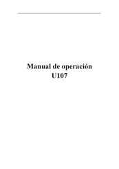 AOC U107 Manual De Operación