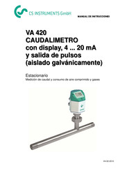 CS Instruments VA 420 Manual De Instrucciones